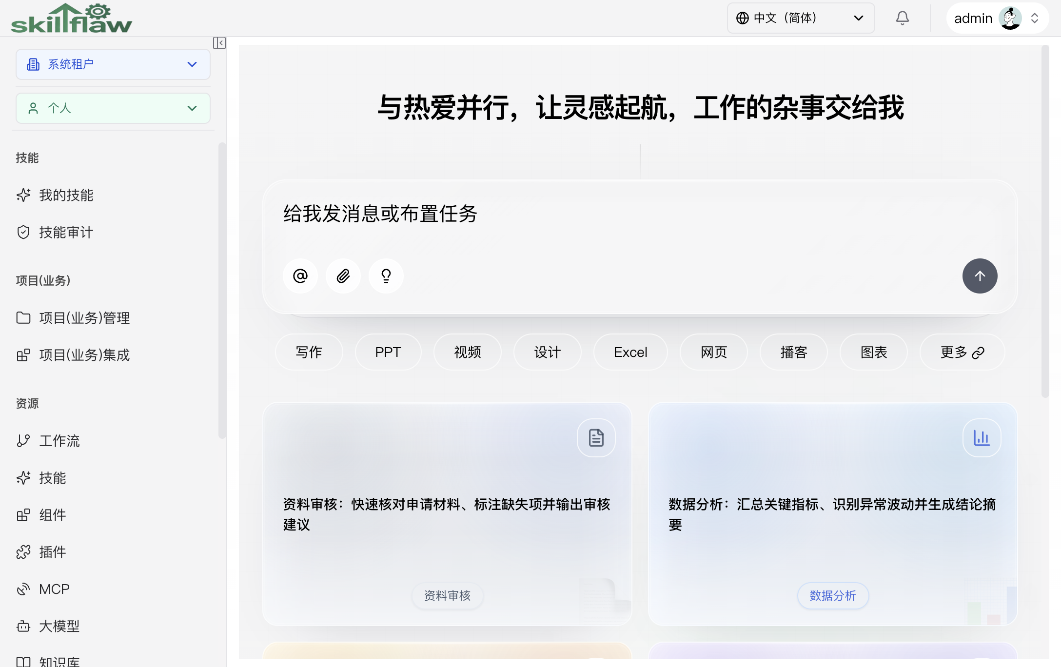 产品使用手册概览页面